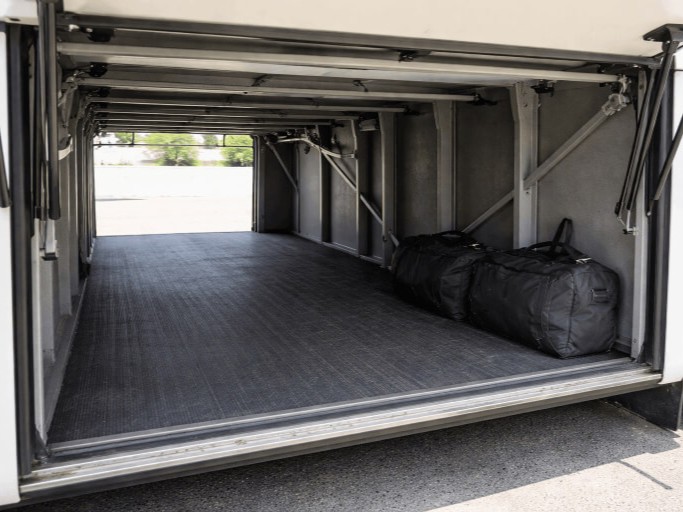 charter bus luggage space
