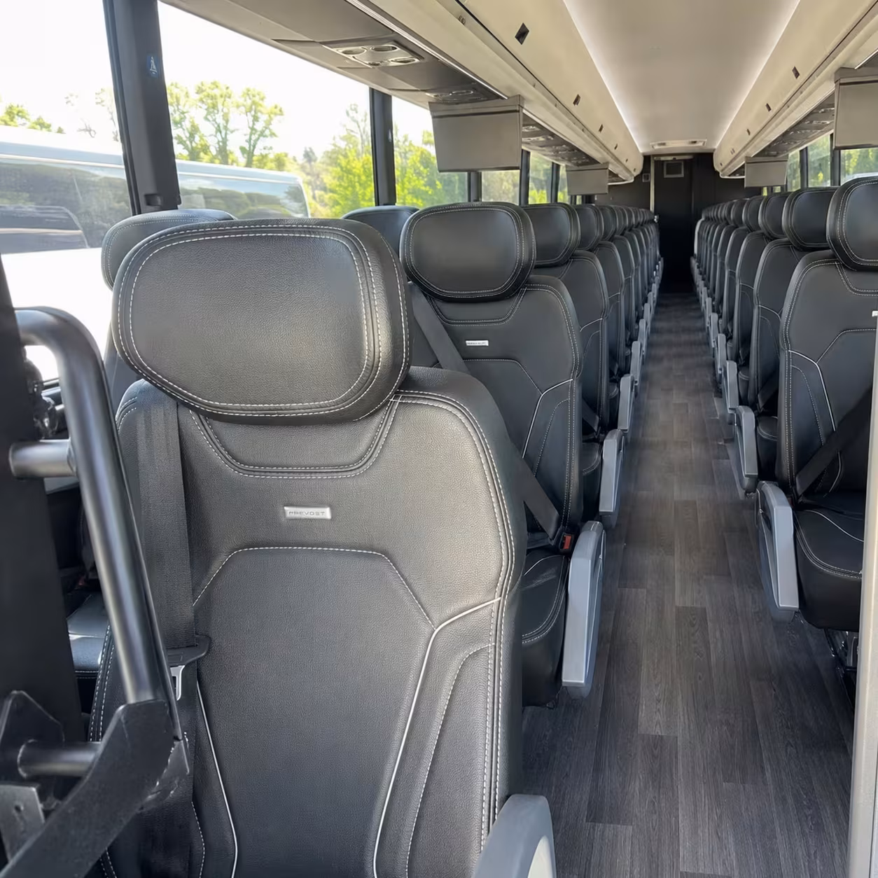 alhambra charter bus interior