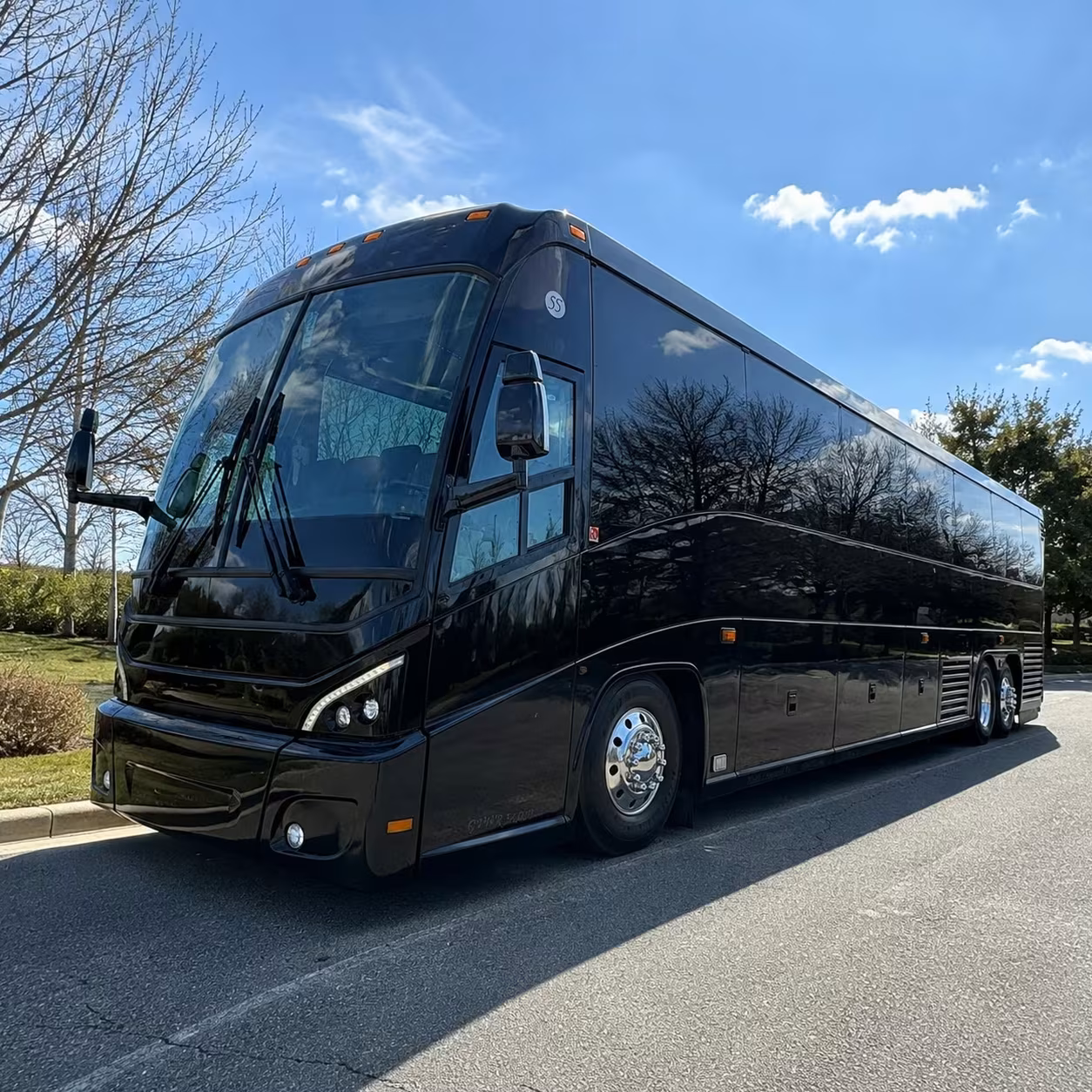 alhambra charter bus rental exterior