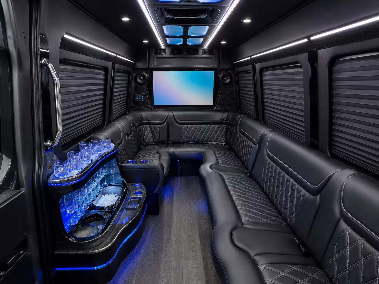 late night wedding reception shuttles in alhambra