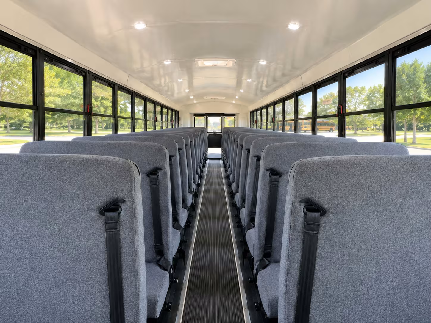 school bus inside