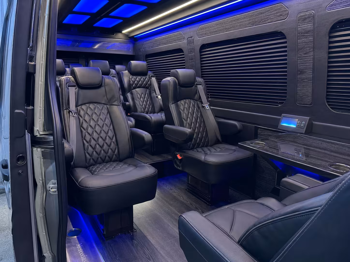 sprinter van transportation for groups and events across alhambra