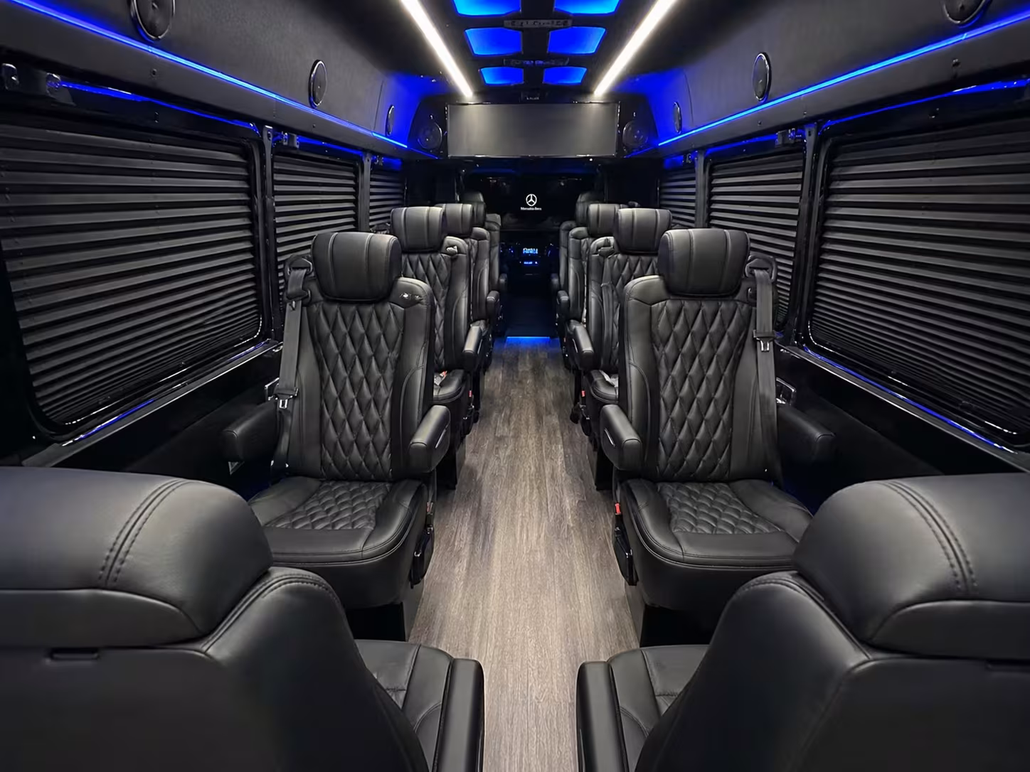 sprinter van with driver inside